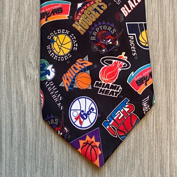 Vintage 1994 Wallywear NBA Logos Necktie - Picture 8 of 8
